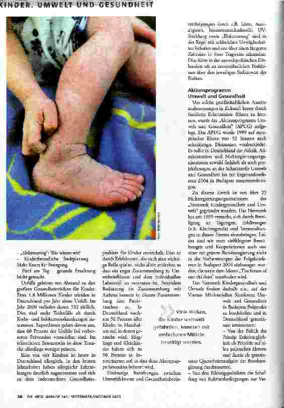 Vorschauseite 2: Umweltgefahren für die Kindergesundheit
