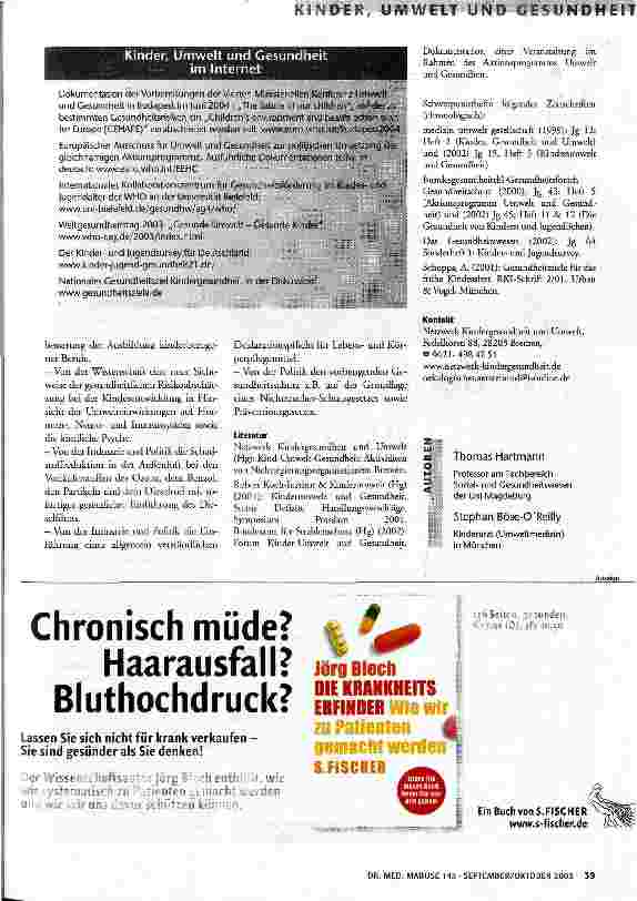 Vorschauseite 3: Umweltgefahren für die Kindergesundheit