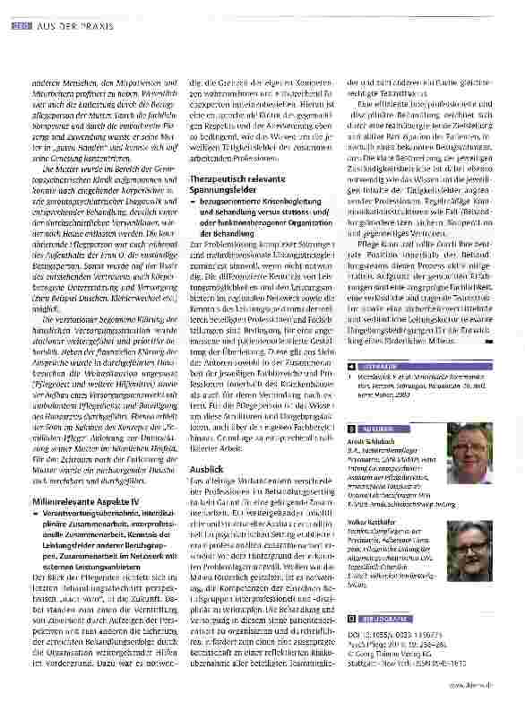 Vorschauseite 5: Die Gestaltung eines förderlichen Milieus - ein Pflegethema!