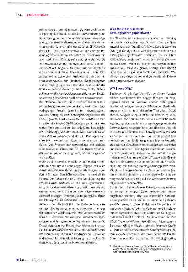 Vorschauseite 2: Informationsinfrastruktur für Bibliotheken in Deutschland
