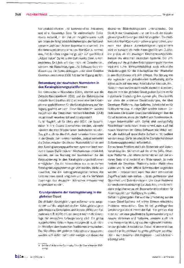 Vorschauseite 4: Informationsinfrastruktur für Bibliotheken in Deutschland