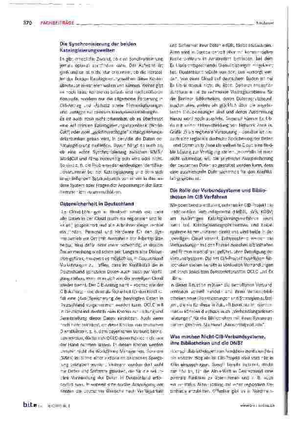 Vorschauseite 5: Informationsinfrastruktur für Bibliotheken in Deutschland
