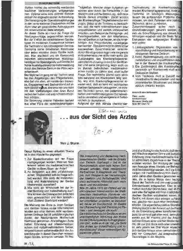 Vorschauseite 1: Instandhaltung und Instandsetzung medizintechnischer Geräte ... aus Sicht des Arztes
