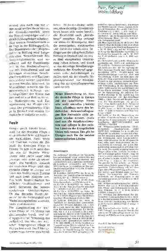Vorschauseite 6: Pflegeausbildung in Europa EU-Berufe-Richtlinien