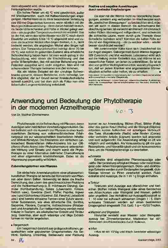 Vorschauseite 3: Welche Bedeutung hat die Wärme in der Krankenpflege