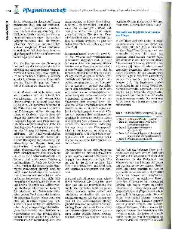 Vorschauseite 2: Können Ahnung und Intuition pflegerische Qualität sichern?
