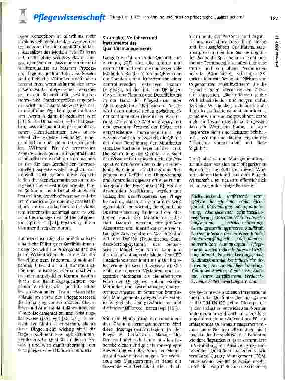 Vorschauseite 5: Können Ahnung und Intuition pflegerische Qualität sichern?