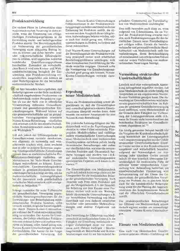 Vorschauseite 3: Zur Effizienz von Medizintechnik - Ansatzpunkte für Nutzen-Kosten-Untersuchungen zur Steigerung d. Wirtschaftlichkeit u. Leistungsfähigkeit