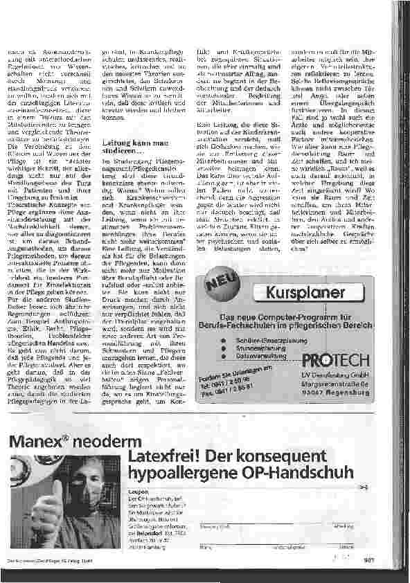 Vorschauseite 2: Pflege studieren?