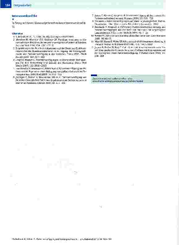 Vorschauseite 5: Patientenverfügung und Vorsorgevollmacht bei Patienten mit erhöhtem SchlaganfallrisikoErfahrungen in einer neurovaskulären Ambulanz