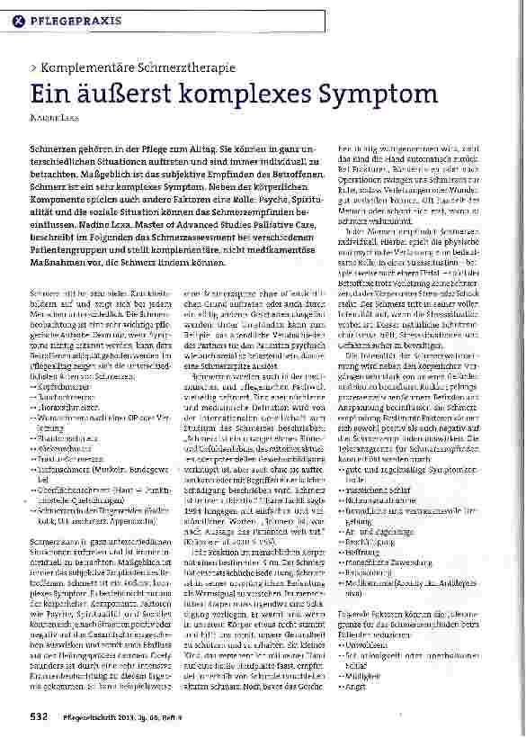 Vorschauseite 1: Ein äußerst komplexes Symptom