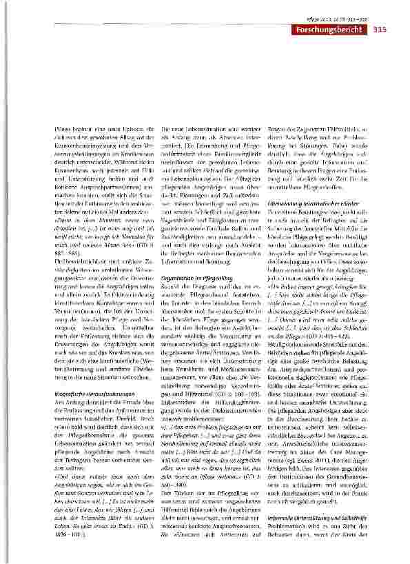 Vorschauseite 5: «Es ist nicht mehr das alte Leben, das wir führen ...» - Beratung von Angehörigen im pflegerischen Entlassungsmanagement