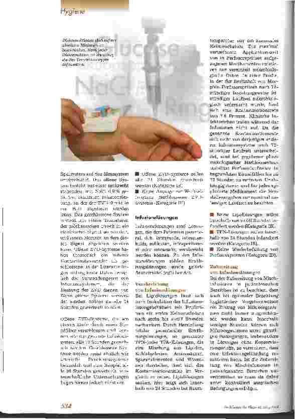 Vorschauseite 3: Infektionsprävention bei Infusionstherapie