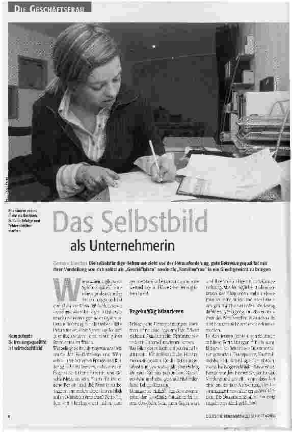 Vorschauseite 1: Das Selbstbild als Unternehmerin