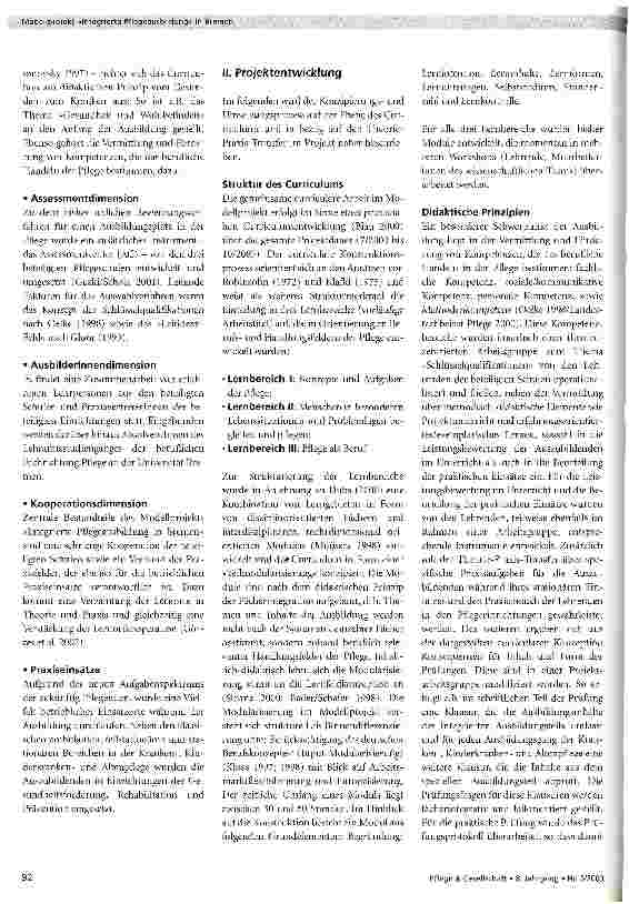 Vorschauseite 2: Modellprojekt Integrierte Pflegeausbildung in Bremen