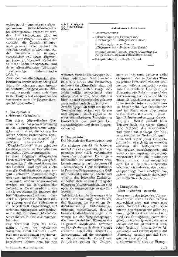 Vorschauseite 3: Gedächtnistraining als Therapiemaßnahme