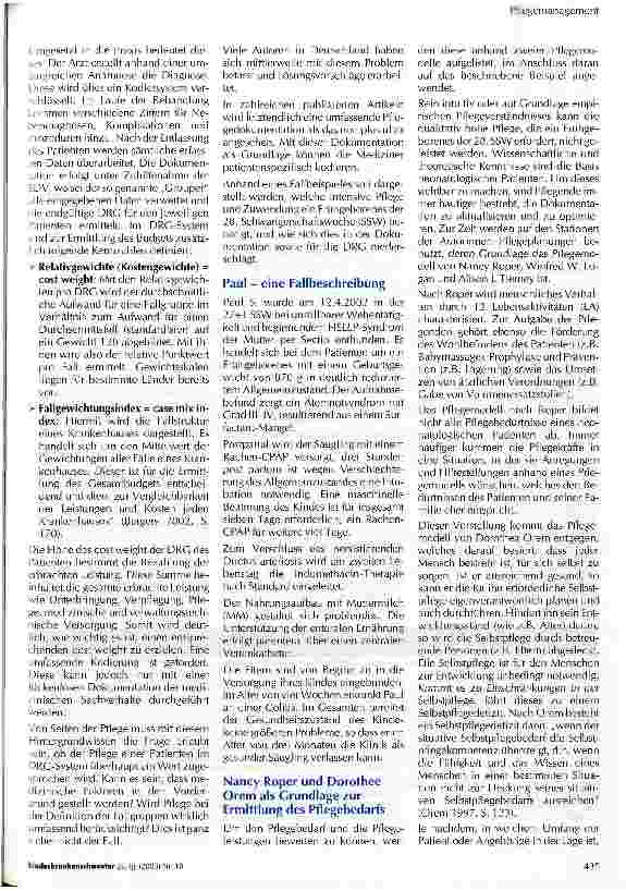 Vorschauseite 2: DRG - nur für Ärzte?