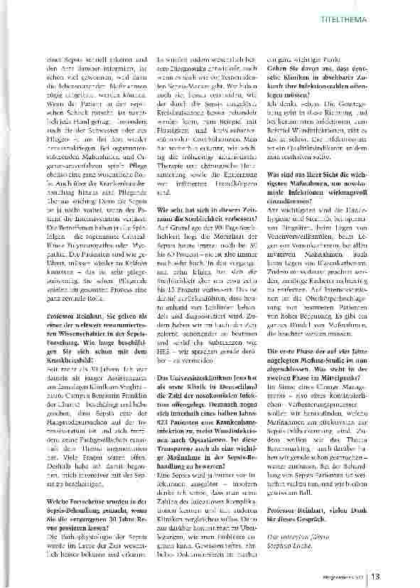 Vorschauseite 4: Tausende Patienten könnten gerettet werden