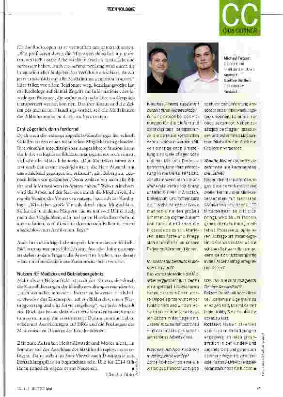 Vorschauseite 3: Pacs II: Alle Informationen auf Knopfdruck