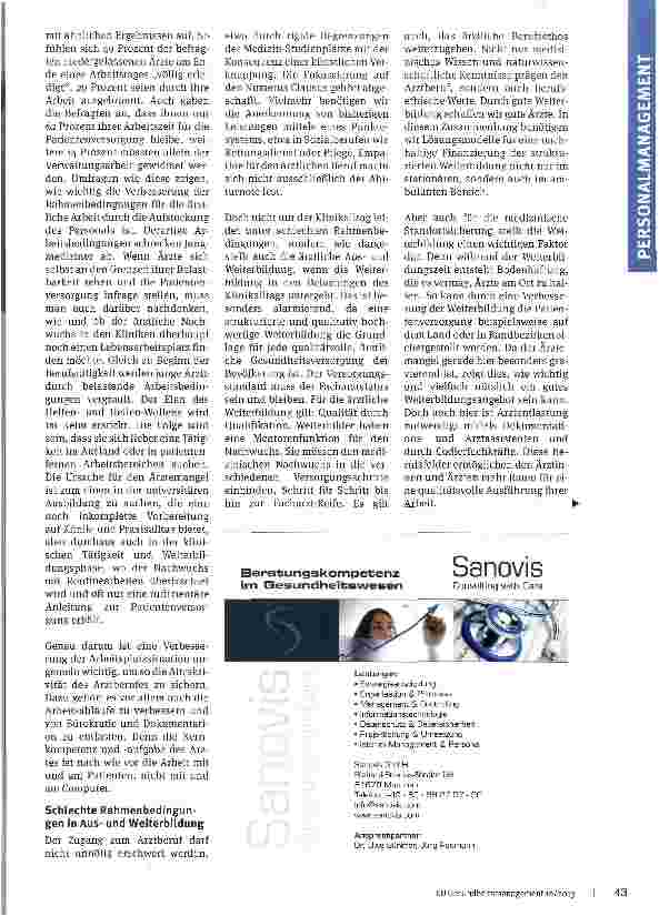 Vorschauseite 2: Patientenversorgung am Abgrund