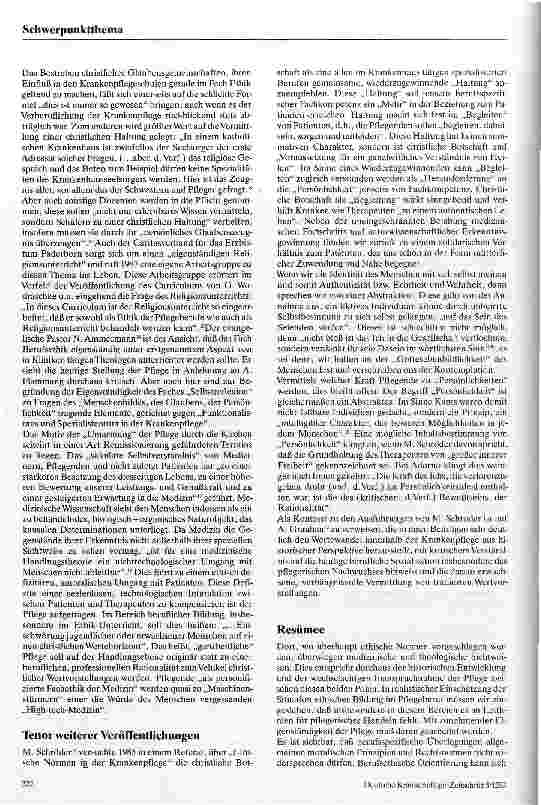 Vorschauseite 4: Die Vermittlung von Ethik Ethische Bildung in der Pflege - ein Problemaufriß