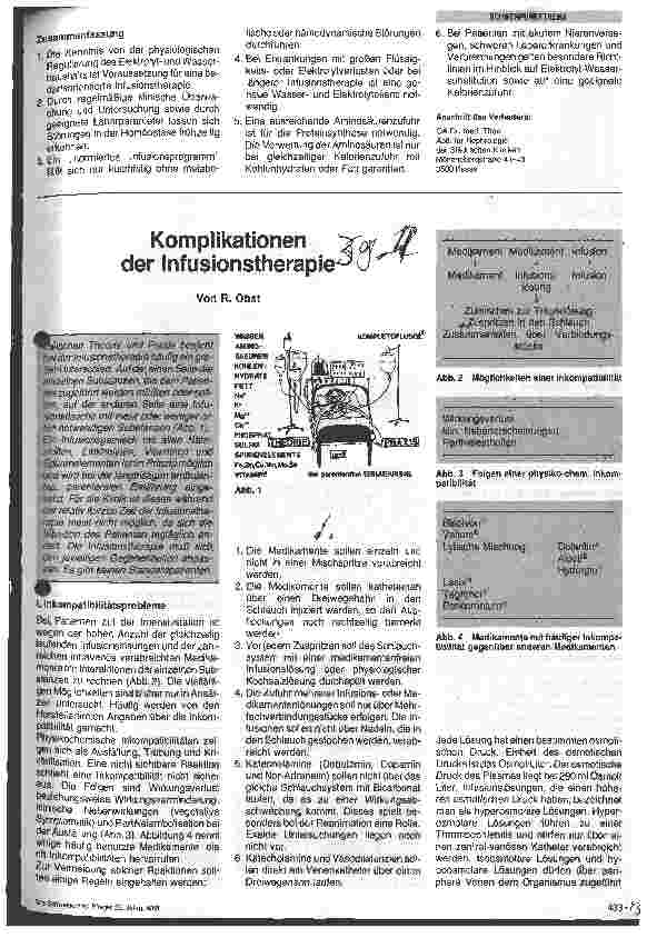 Vorschauseite 4: Bilanzierte Infusionsbehandlung