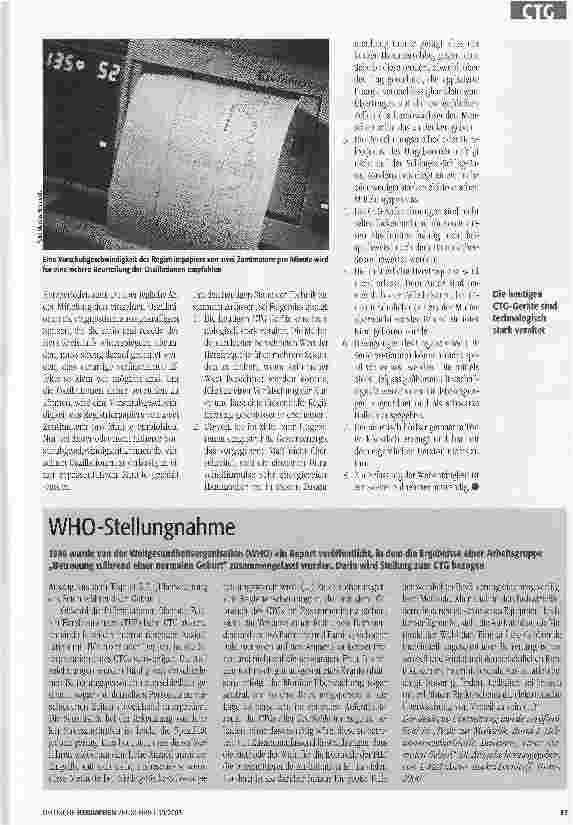 Vorschauseite 5: Kardiotokographie gestern, heute, morgen