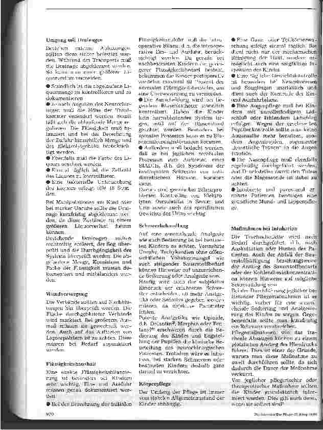 Vorschauseite 4: Postoperative Pflegemaßnahmen Teil 1: Neurochirurgische Eingriffe