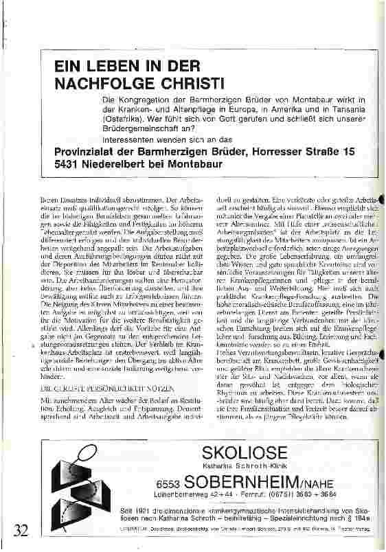 Vorschauseite 5: Hilfe und Unterstützung der Krankenpflegerinnen und Pfleger in den Kliniken bei der Vorbereitung auf ein beruflich aktives Alter
