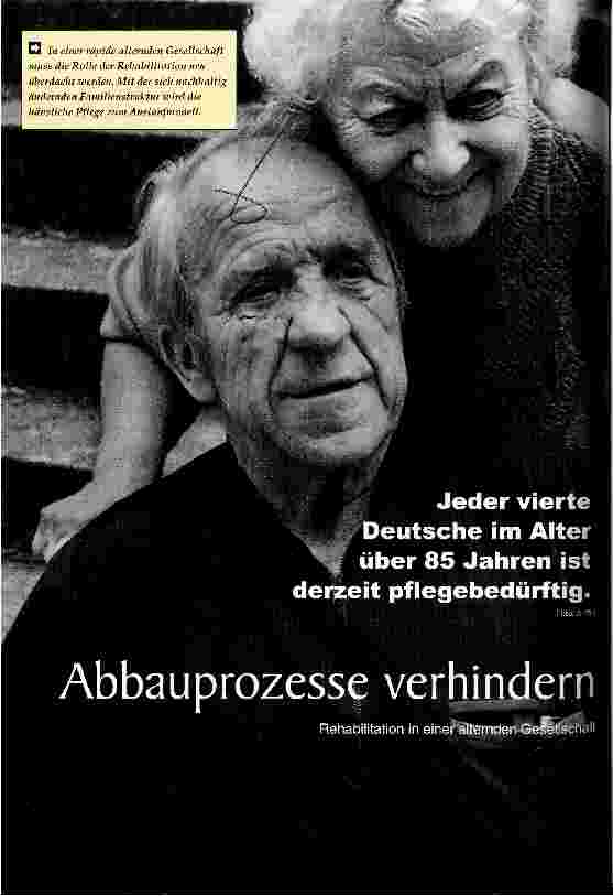 Vorschauseite 1: Abbauprozesse verhindern Rehabilitation in einer alternden Gesellschaft