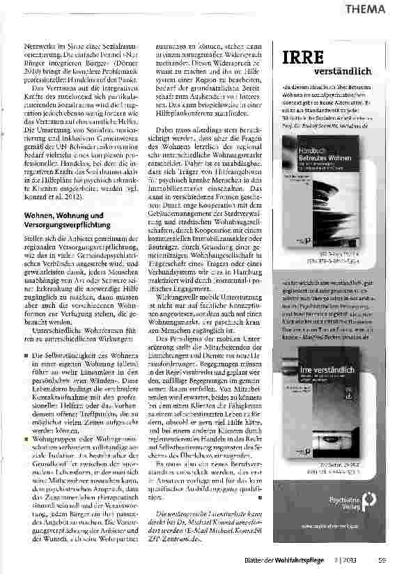 Vorschauseite 3: Vom Betreuten Wohnen zur mobilen Unterstützung