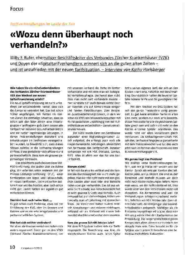 Vorschauseite 1: Wozu denn überhaupt noch verhandeln