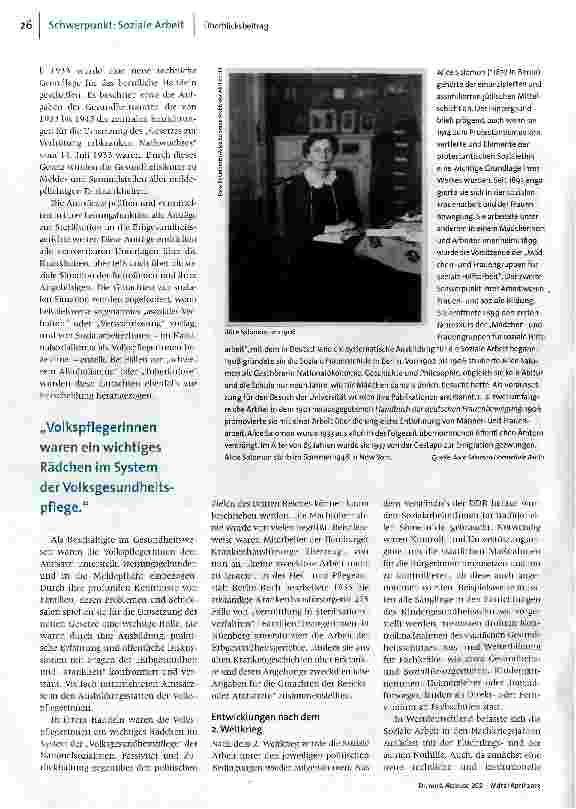 Vorschauseite 3: Von sozialer Hilfsarbeit zur Profession