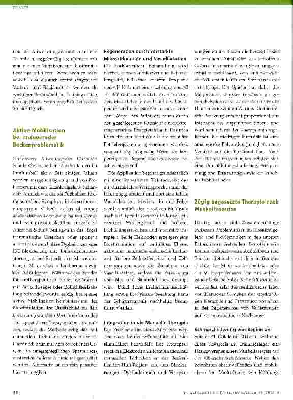 Vorschauseite 2: Biostimulation als ergänzende Maßnahme in der Sportphysiotherapie im Profifußball