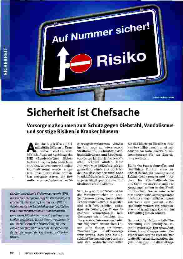 Vorschauseite 1: Sicherheit ist Chefsache