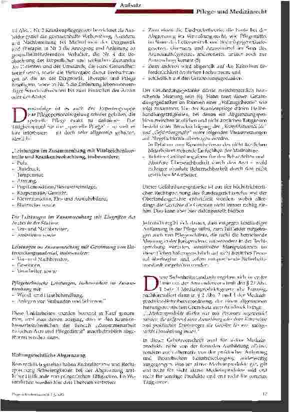 Vorschauseite 4: Rechtsfragen beim Umgang mit dem Femo-Stop in der Zusammenarbeit zwischen Arzt und Pflegekräften