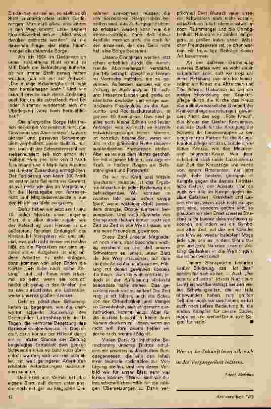 Vorschauseite 2: Unterm Lazaruskreuz Die Geschichte unseres Vereinsblattes