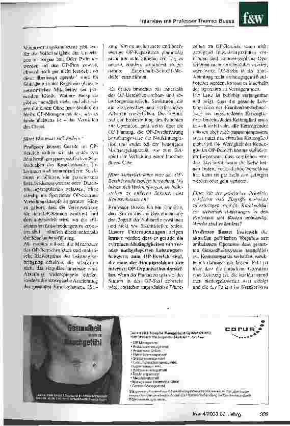 Vorschauseite 2: Ohne neue Struktur bleibt es im OP-Management beim Verwalten des Chaos