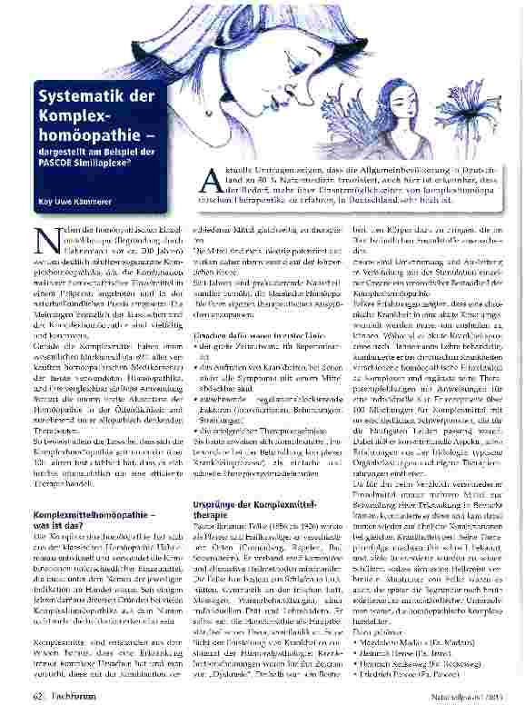 Vorschauseite 1: Systematik der Komplexhomöopathie