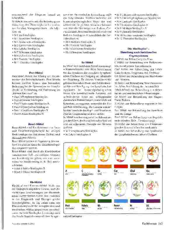 Vorschauseite 4: Systematik der Komplexhomöopathie