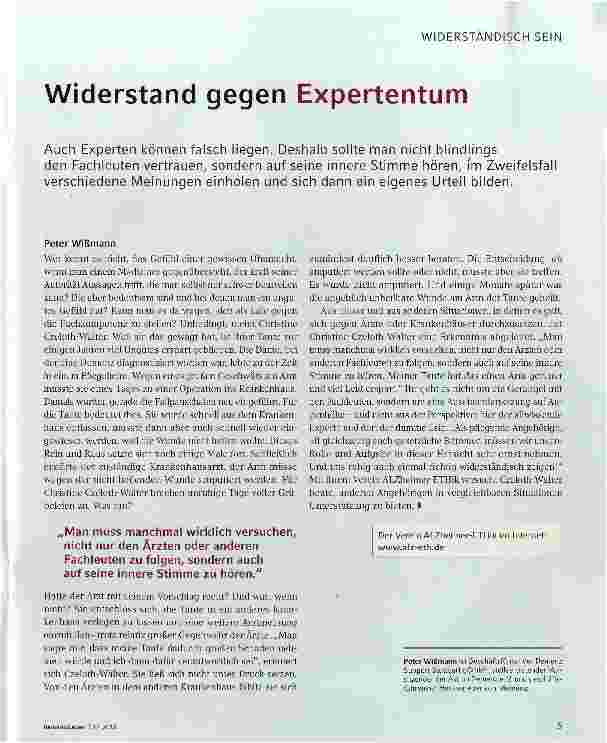 Vorschauseite 1: Widerstand gegen Expertentum