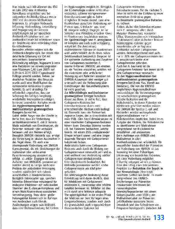 Vorschauseite 3: 10. Ulmer Symposium „Krankenhausinfektionen - Fortsetzung aus Heft 3/2013