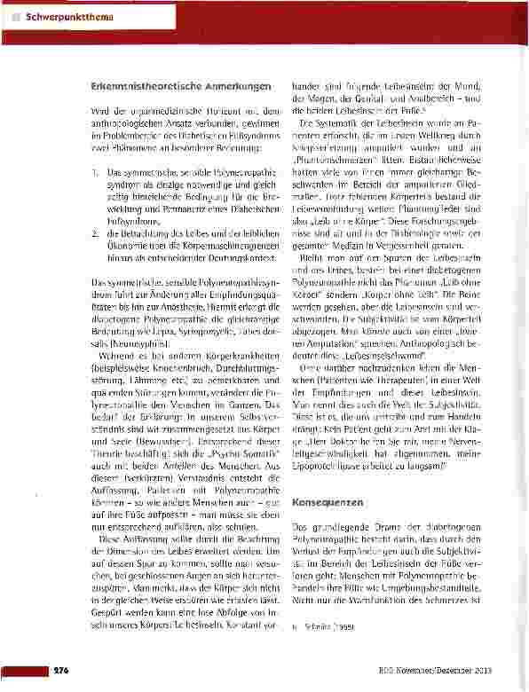 Vorschauseite 3: Leibesinselschwund - ein haftungsrechtliches Problem bei Diabetes mellitus?