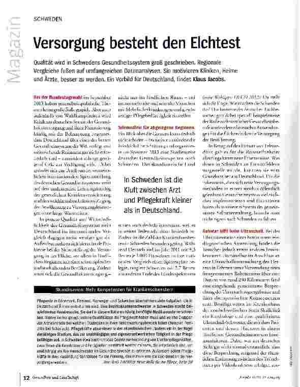 Vorschauseite 1: Versorgung besteht den Elchtest