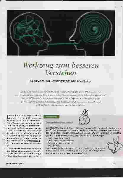 Vorschauseite 1: Werkzeug zum besseren Verstehen. Supervision: ein Beratungsmodell mit Vorbehalten
