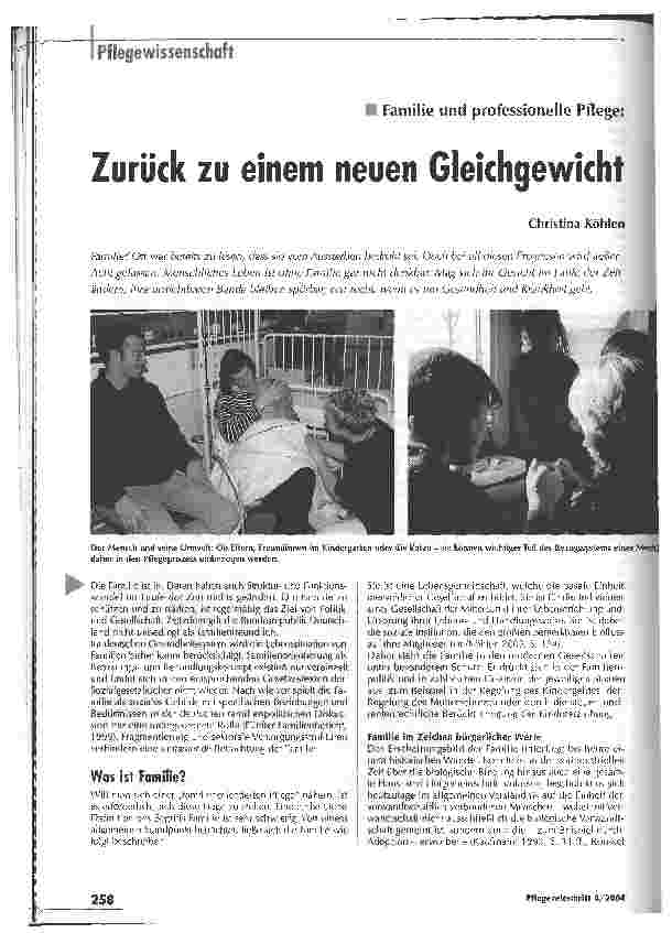 Vorschauseite 1: Zurück zu einem neuen Gleichgewicht