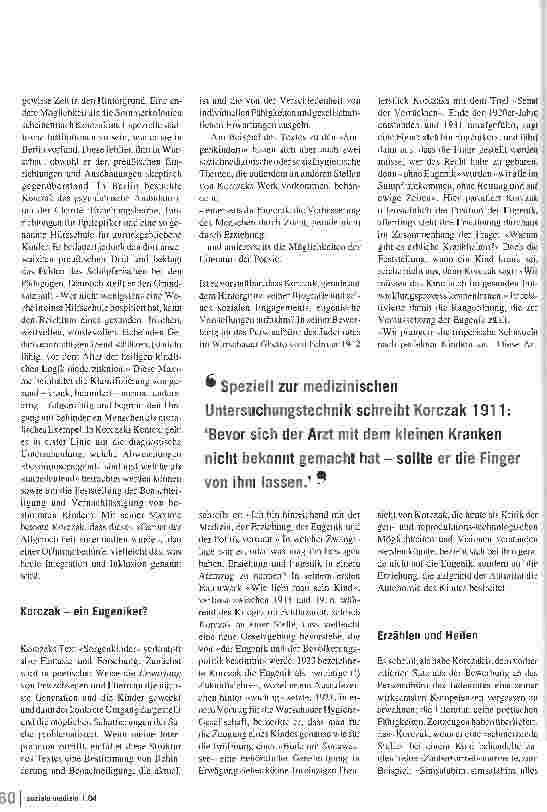 Vorschauseite 3: Medizin ist mehr als nur Fachwissen Janusz Korczak als Arzt und Schriftsteller