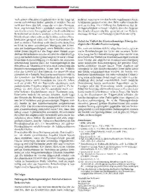 Vorschauseite 4: Zulassung der Drittkiage des Konkurrenten und Stärkung des Gebots der Trägervielfalt