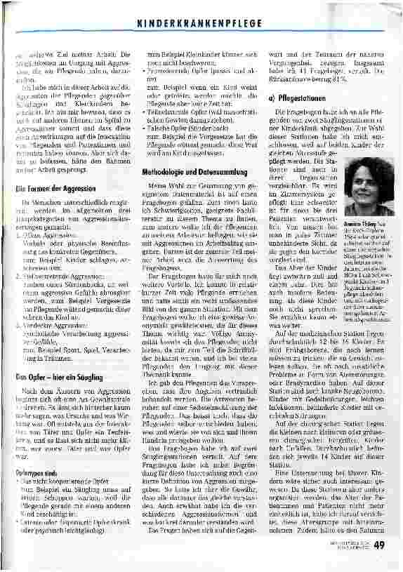 Vorschauseite 2: Subtile Gewalt - Ausdruck verborgener Aggressionen Vom Umgang mit Aggression in der Kinderkrankenpflege - eine HöFa-1- Arbeit