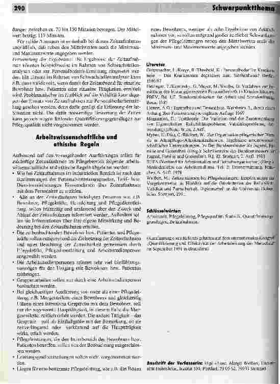 Vorschauseite 4: Zeitaufnahmen im Pflegebereich: Validität, Reliabilität, Zumutbarkeit